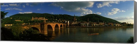Framed Bridge, Heidelberg, Germany Print