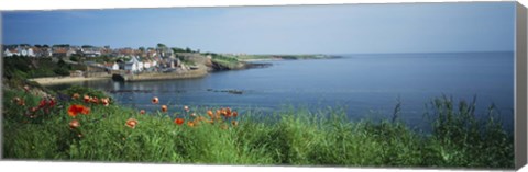 Framed Town at the waterfront, Crail, Fife, Scotland Print