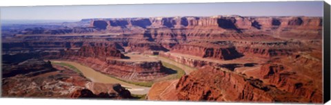 Framed River flowing through a canyon, Canyonlands National Park, Utah, USA Print