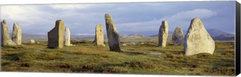 Framed Callanish Stones, Isle Of Lewis, Outer Hebrides, Scotland, United Kingdom Print