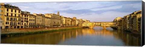 Framed Ponte Vecchio, Arno River, Florence, Tuscany, Italy Print