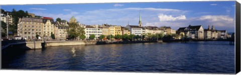 Framed Switzerland, Zurich, Limmat River Print