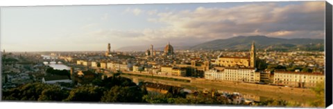 Framed Duomo &amp; Arno River Florence Italy Print