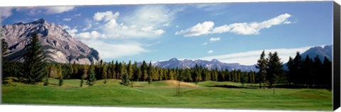 Framed Golf Course Banff Alberta Canada Print