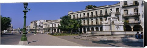 Framed Sculpture in front of a building, Havana, Cuba Print