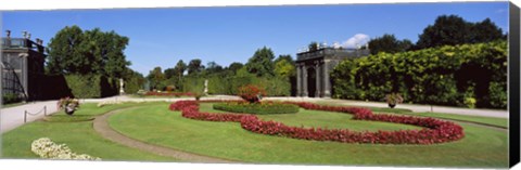 Framed Formal garden in front of a building, Schonbrunn Gardens, Vienna, Austria Print