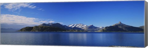 Framed Lake on mountainside, Sorfolda, Bodo, Nordland, Norway Print