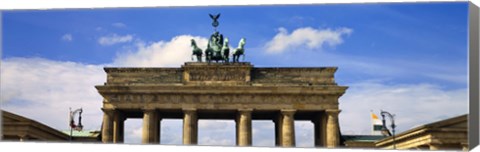 Framed High section view of a memorial gate, Brandenburg Gate, Berlin, Germany Print