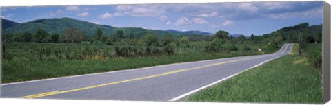 Framed Road passing through a landscape, Virginia State Route 231, Madison County, Virginia, USA Print