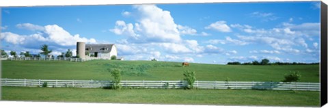 Framed Dairy Farm Janesville, Wisconsin, USA Print