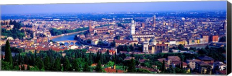 Framed Cityscape, Verona, Italy Print