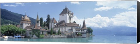 Framed Oberhofen Castle Lake Thuner Switzerland Print