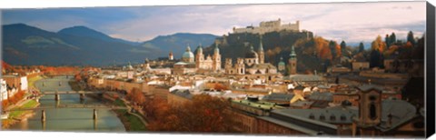 Framed Cityscape Salzburg Austria Print