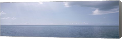 Framed Clouds over the sea, Atlantic Ocean, Bermuda, USA Print