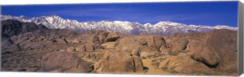 Framed Sierra Mountains, Owens Valley, California, USA Print