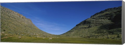 Framed Low angle view of mountains, South Africa Print