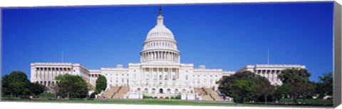 Framed Facade of a government building, Capitol Building, Capitol Hill, Washington DC, USA Print