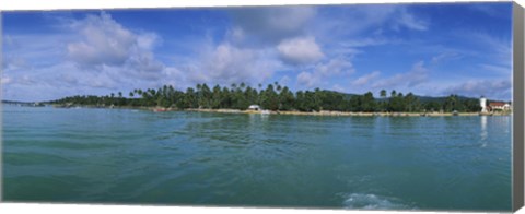 Framed Trees on the beach, Phuket, Thailand Print