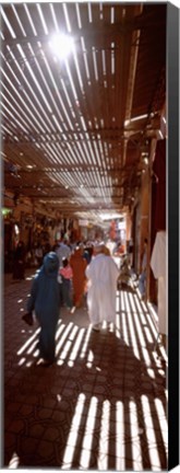 Framed Souk, Marrakech, Morocco (vertical) Print