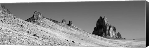 Framed USA, New Mexico, Shiprock Peak, View of a landscape Print