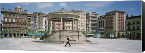 Framed Plaza Del Castillo, Pamplona, Spain Print