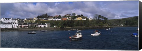 Framed Portree, Isle Of Skye, Scotland, United Kingdom Print