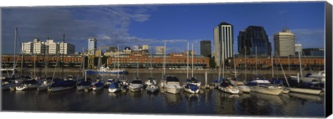 Framed Buildings On The Waterfront, Puerto Madero, Buenos Aires, Argentina Print