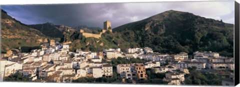 Framed Buildings on a hillside, Cazorla, Andalucia, Spain Print