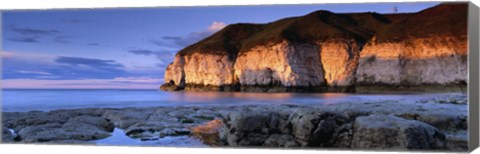 Framed Clouds Over The Sea, Thornwick Bay, Yorkshire, England, United Kingdom Print