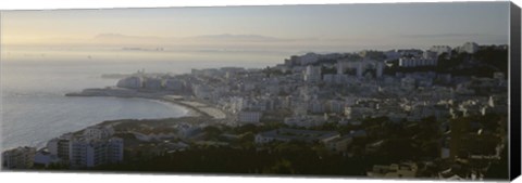 Framed Aerial view of a city, Bab El-Oued, Algiers, Algeria Print