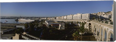 Framed High angle view of a city, Algiers, Algeria Print