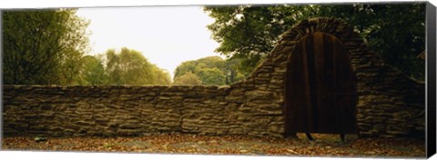 Framed Close-up of a stone wall, County Kilkenny, Republic Of Ireland Print