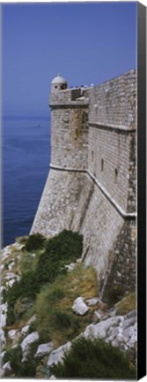 Framed Fortress of St Petar as seen from city wall, Dubrovnik, Croatia Print