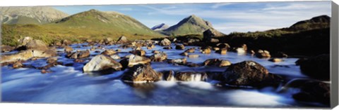 Framed Late afternoon in September, River Sligachan, Glen Sligachan, Isle Of Skye, Scotland Print