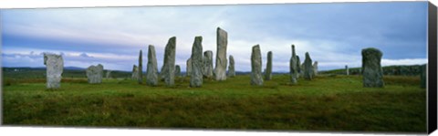 Framed Calanais Standing Stones, Isle of Lewis, Outer Hebrides, Scotland. Print