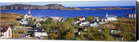 Framed Buildings at the coast, Trinity, Newfoundland Island,  Canada Print