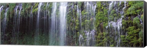 Framed Mossbrae Waterfall, Sacramento River, Dunsmuir, Siskiyou County, California Print