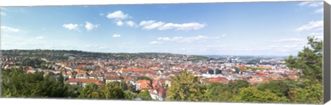 Framed Buildings in a city, Stuttgart, Baden-Wurttemberg, Germany Print