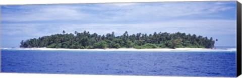 Framed Island in the sea, Indonesia Print