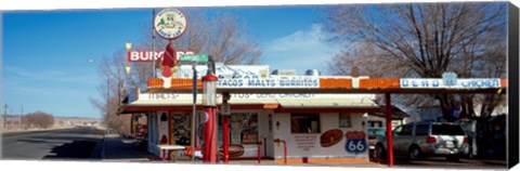 Framed Restaurant on the roadside, Route 66, Arizona, USA Print