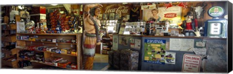 Framed Route 66 Store Interior, Hackberry, Arizona Print