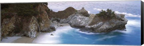 Framed Rocks on the beach, Julia Pfeiffer Burns State Park, Big Sur, California Print