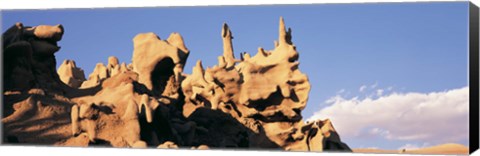 Framed Low angle view of cliffs, Fantasy Canyon, Uintah County, Utah (blue sky) Print