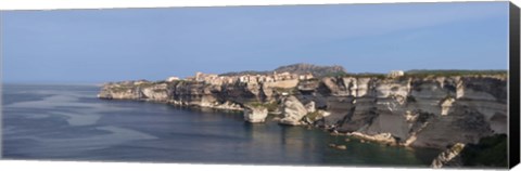 Framed Cliffs on the coast, Bonifacio, Corsica, France Print