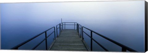 Framed Pier on a lake, Herrington Manor Lake, Garrett County, Maryland, USA Print