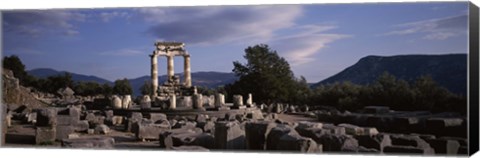 Framed Ruins of a temple, The Tholos, Delphi, Greece Print