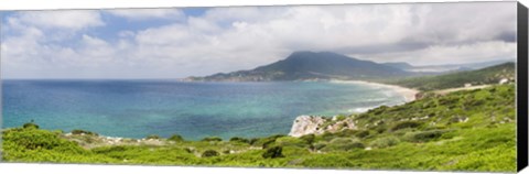 Framed Clouds over the Bay Of Buggerru, Iglesiente, Sardinia, Italy Print