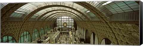 Framed Interiors of a museum, Musee d&#39;Orsay, Paris, Ile-de-France, France Print