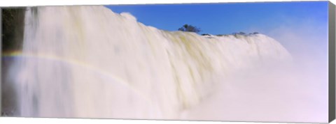 Framed Floodwaters at Iguacu Falls, Brazil Print