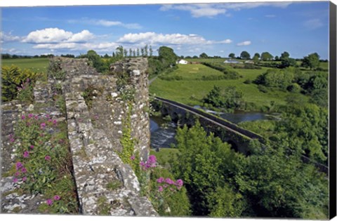 Framed 13 Arch Bridge from the Castle, Glanworth, County Cork, Ireland Print